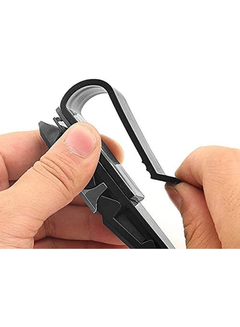 يو شوب حامل نظارات لواقي الشمس للسيارة من يوشوب، حامل بمشبك تثبيت للنظارات، مشبك مزدوج الأطراف قابل للدوران 180 درجة - Image 5